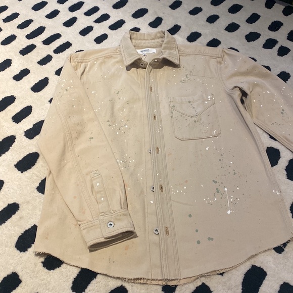 HUDSON CLOTHING Confetti Sands Denim Paint Splatter Button Down - Picture 4 of 14